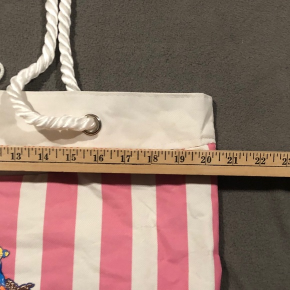 Vintage Coppertone Promotional Pink & White Beach Tote Bag - Picture 3 of 9